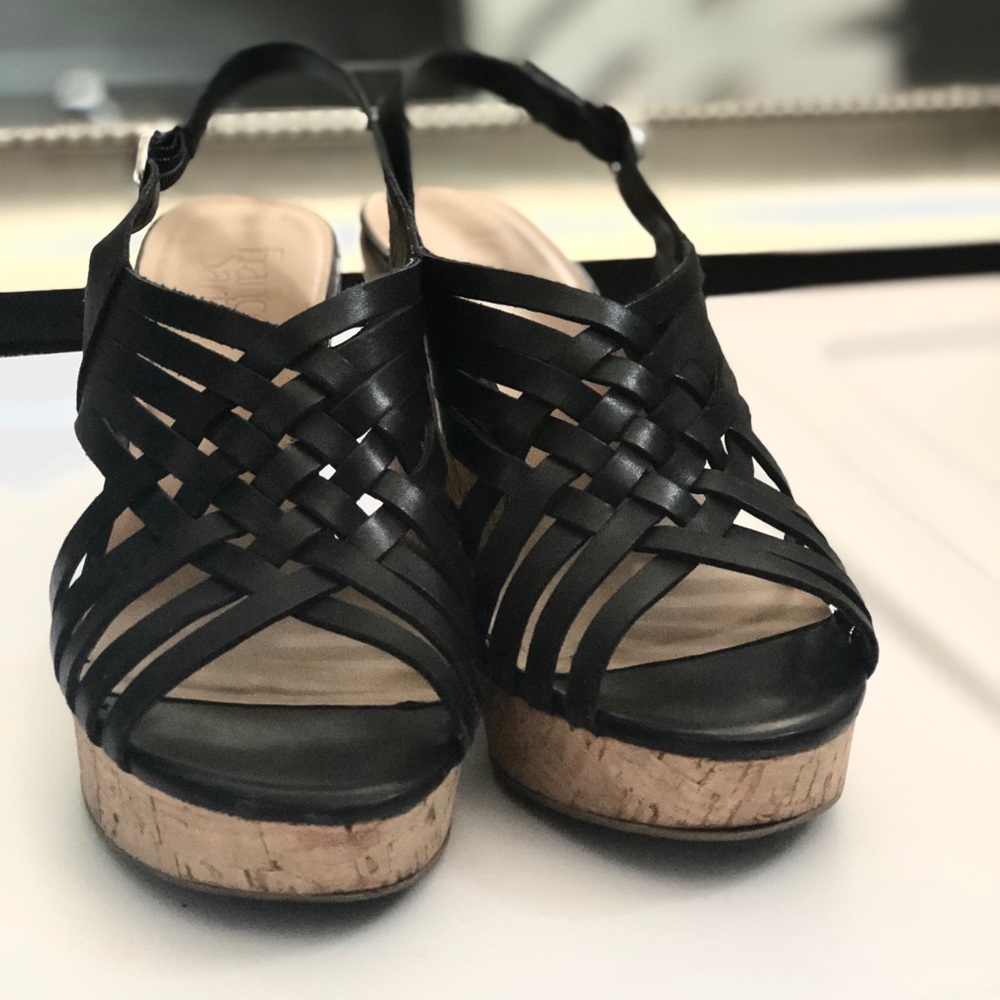 Women’s Franco Sarto Black Wedge Heels